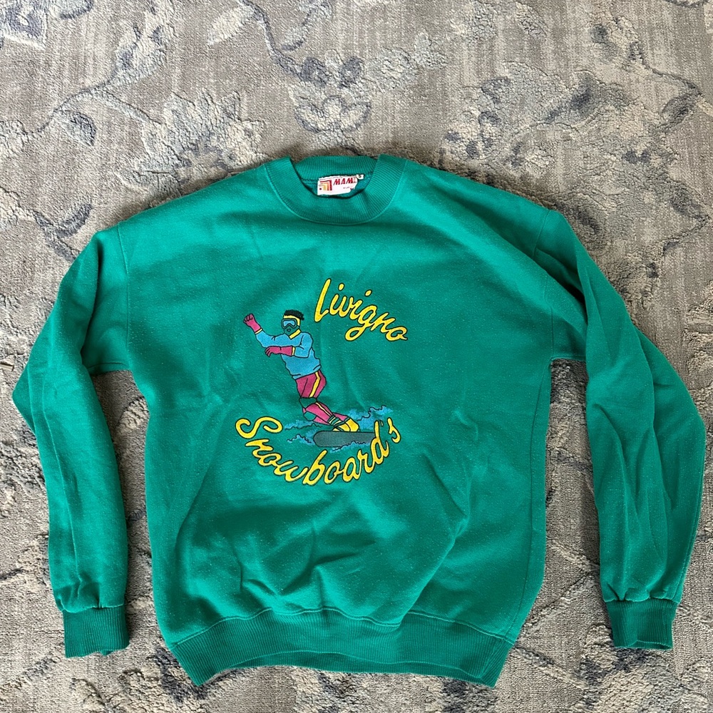 Vintage Italian snowboarding sweatshirt